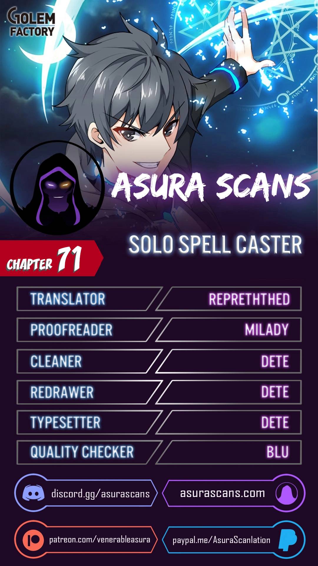 Solo Spell Caster chapter 71 page 1