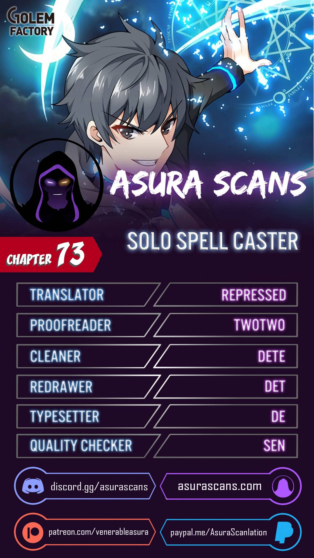 Solo Spell Caster chapter 73 page 1