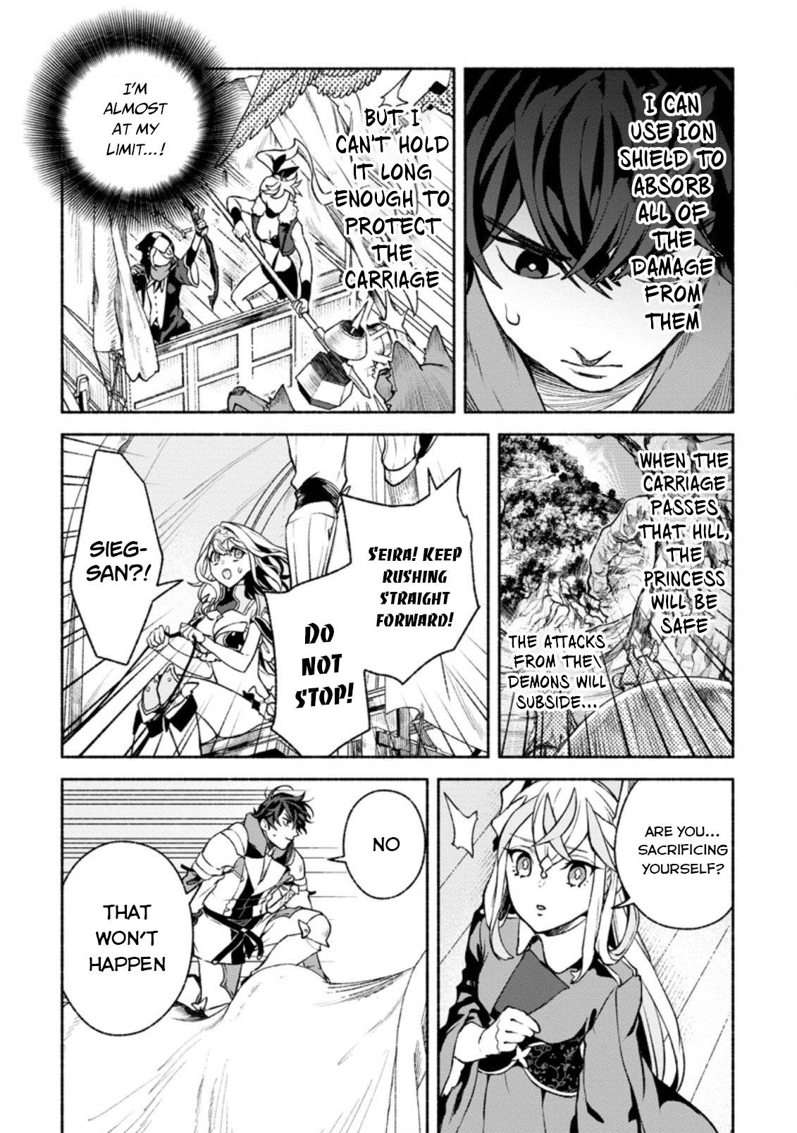 Sono Monban, Saikyou Nitsuki: Tsuihou Sareta Bougyo Ryoku 9999 no Senshi, Ou Miyako no Monban Toshite Musou Suru chapter 15 page 31