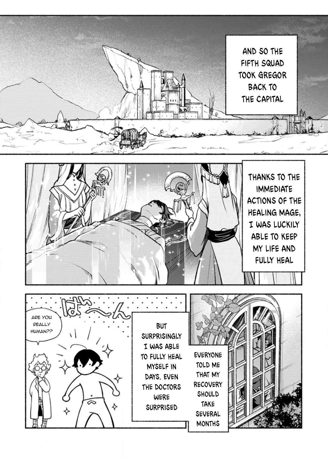 Sono Monban, Saikyou Nitsuki: Tsuihou Sareta Bougyo Ryoku 9999 no Senshi, Ou Miyako no Monban Toshite Musou Suru chapter 21 page 20