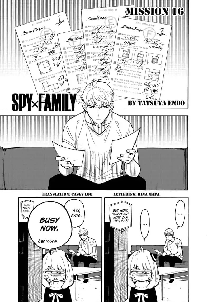 SPY×FAMILY chapter 16 page 1