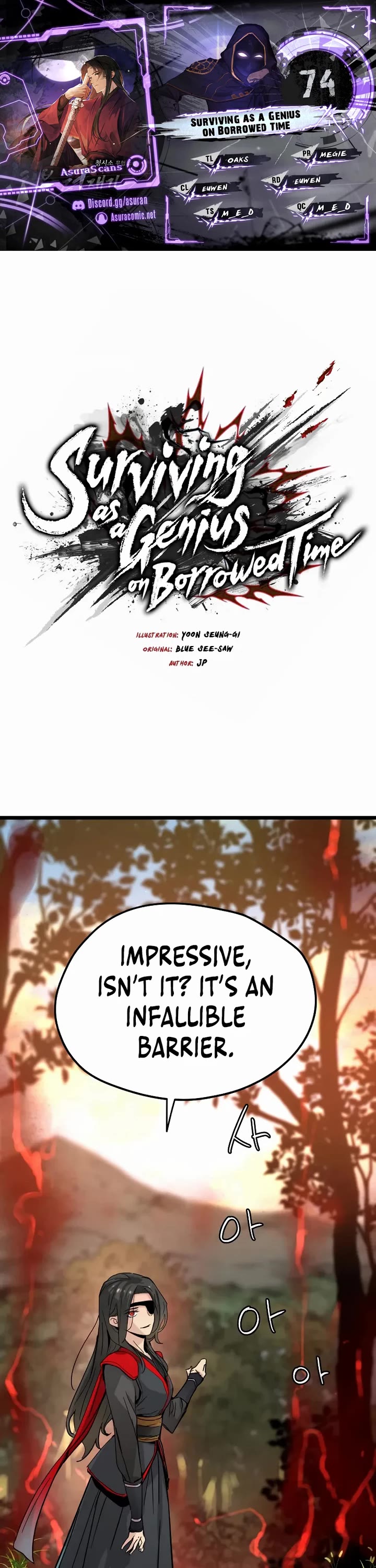 Surviving as a Genius on Borrowed Time chapter 74 page 1