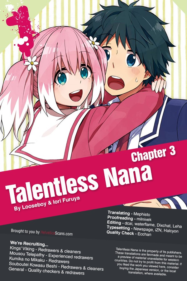 Talentless Nana chapter 3 page 1