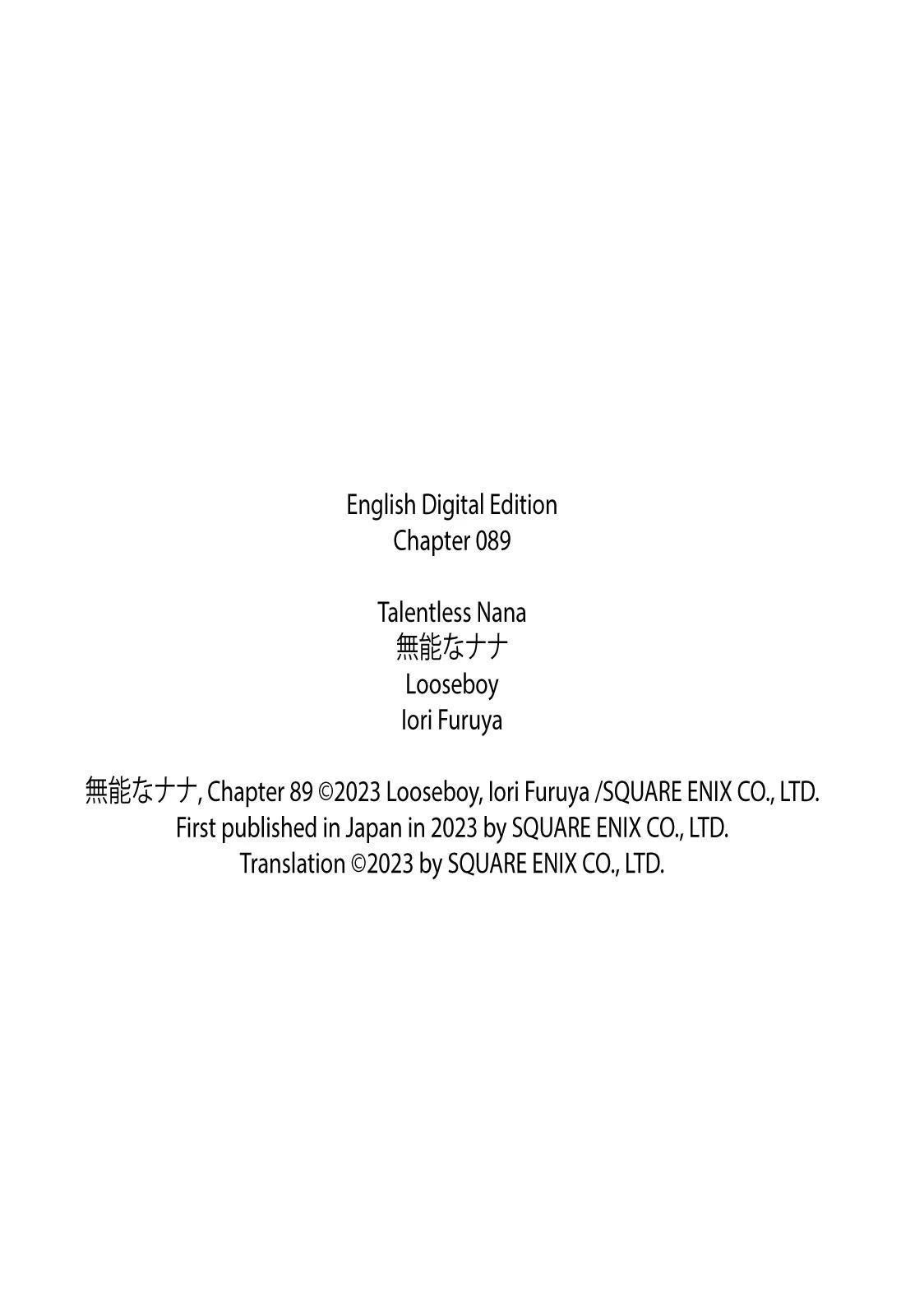 Talentless Nana chapter 89 page 44