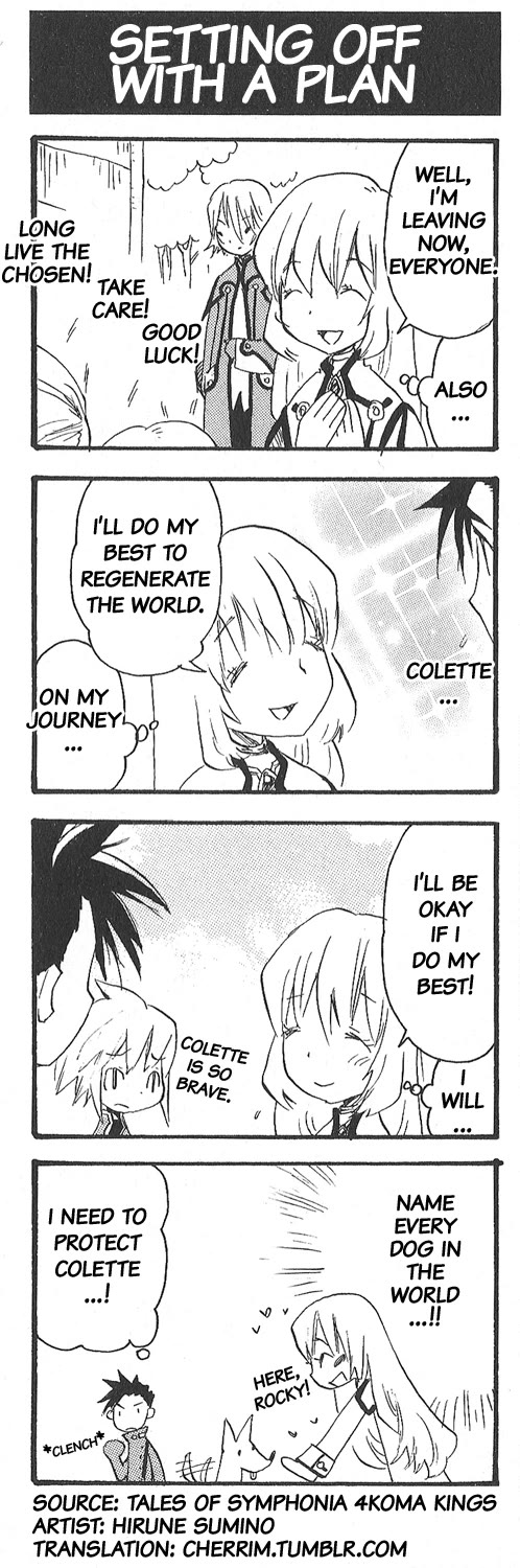 Tales of Symphonia 4koma Kings chapter 3 page 1