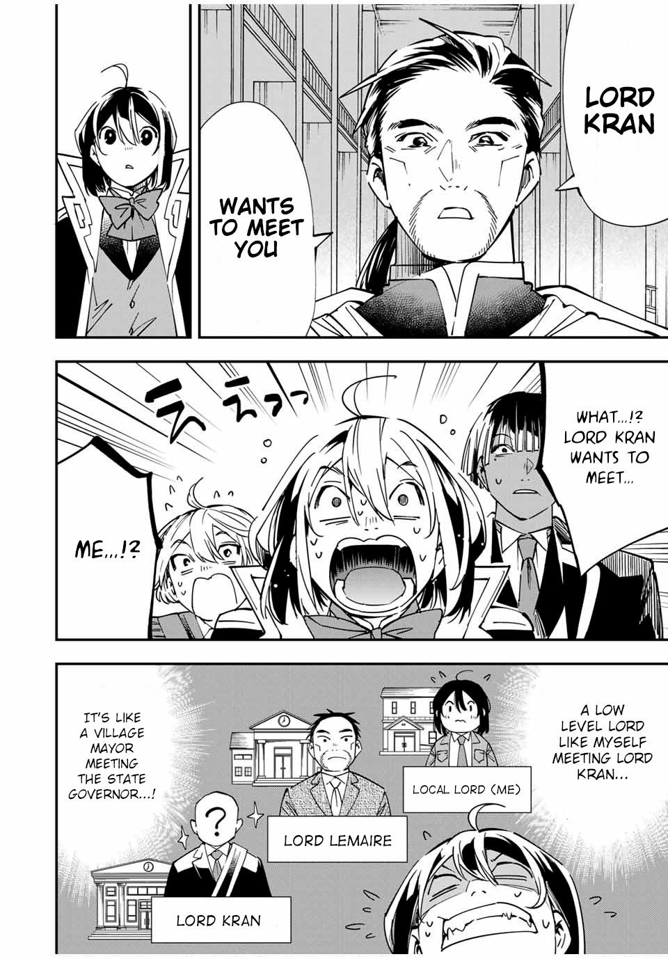 Tensei Kizoku, Kantei Skill de Nariagaru ~Jakushou Ryouchi o Uketsuida node, Yuushuu na Jinzai o Fuyashiteitara, Saikyou Ryouchi ni Natteta~ chapter 38 page 14