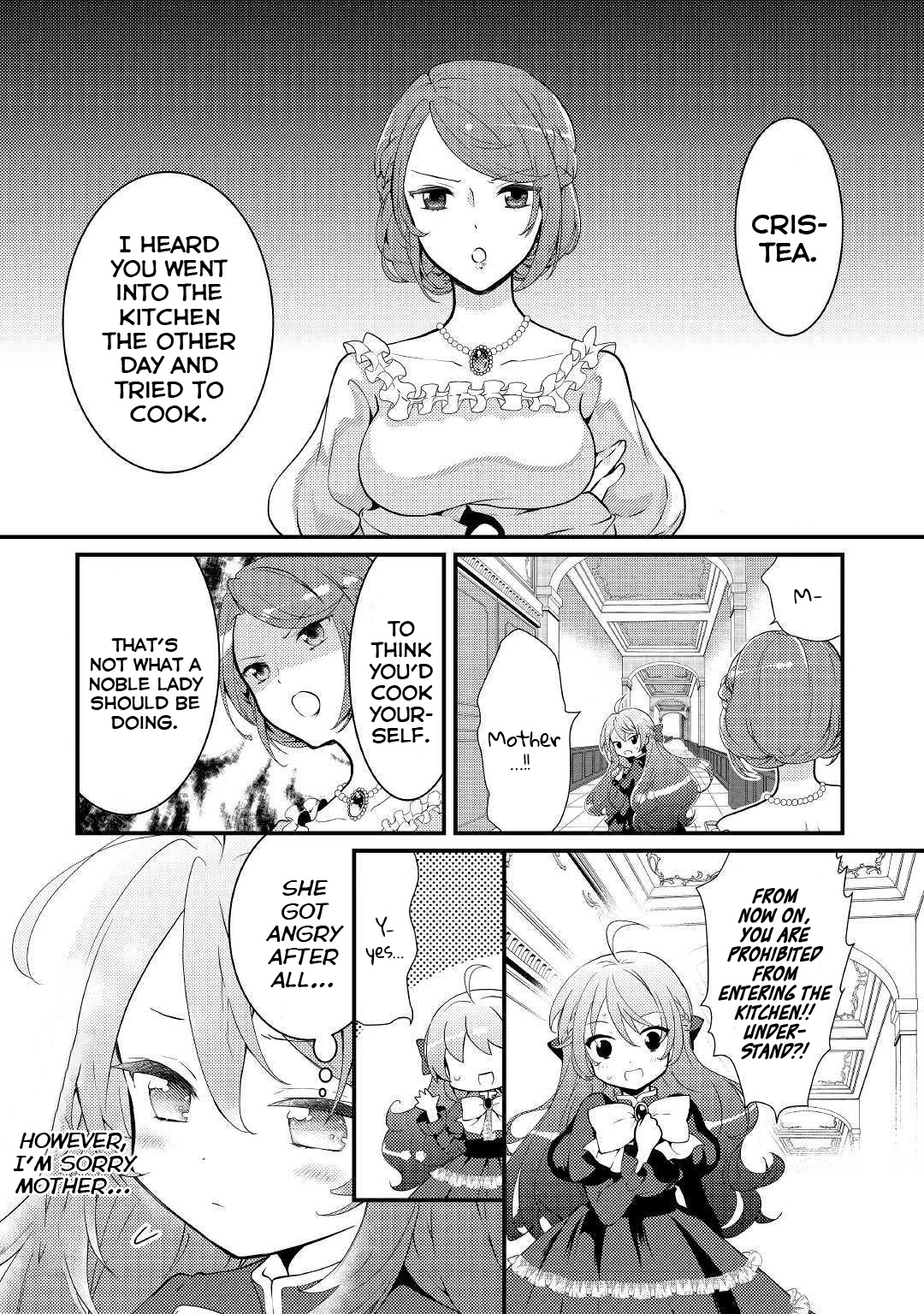 Tensei Reijou wa Shomin no Aji ni Uete Iru chapter 3 page 1