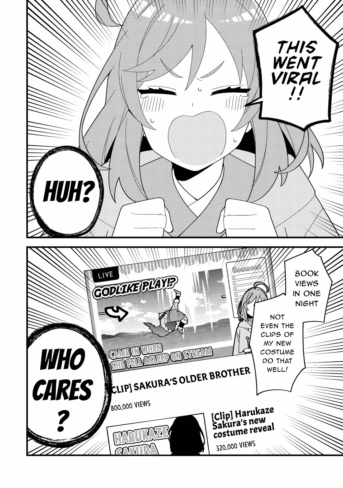 That Time I Crashed Into My Little Sister's Stream and Was Treated Like a VTuber chapter 1 page 13