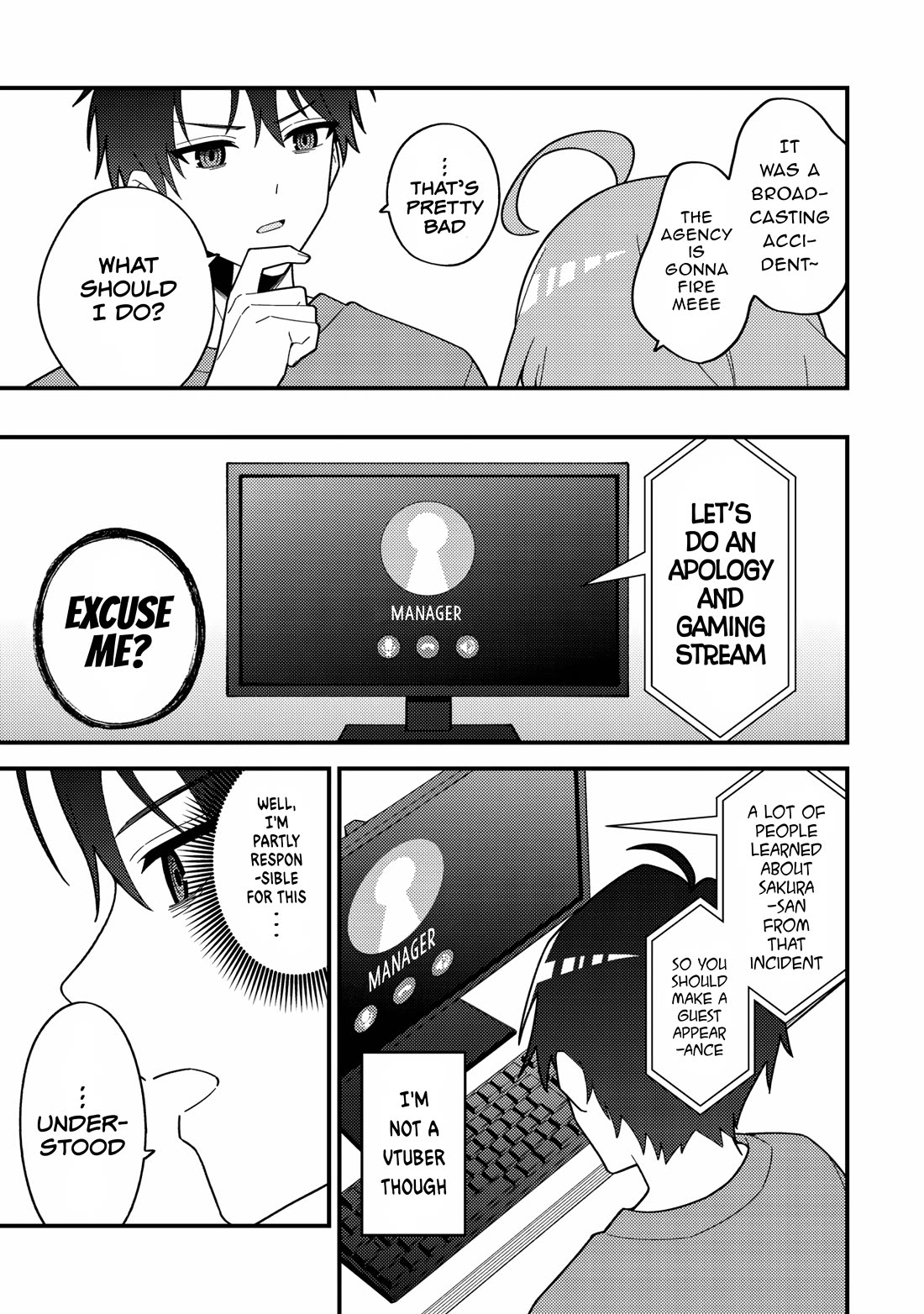 That Time I Crashed Into My Little Sister's Stream and Was Treated Like a VTuber chapter 1 page 14