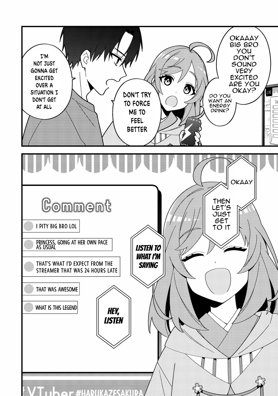 That Time I Crashed Into My Little Sister's Stream and Was Treated Like a VTuber chapter 1 page 17