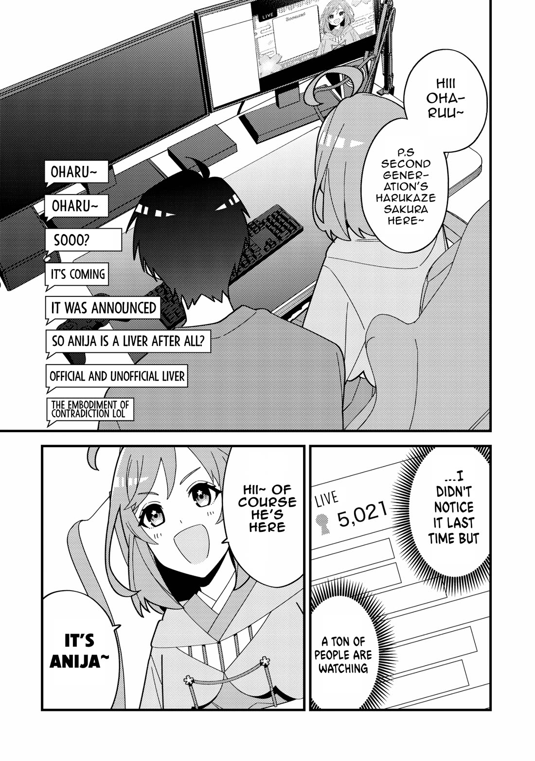 That Time I Crashed Into My Little Sister's Stream and Was Treated Like a VTuber chapter 2 page 9
