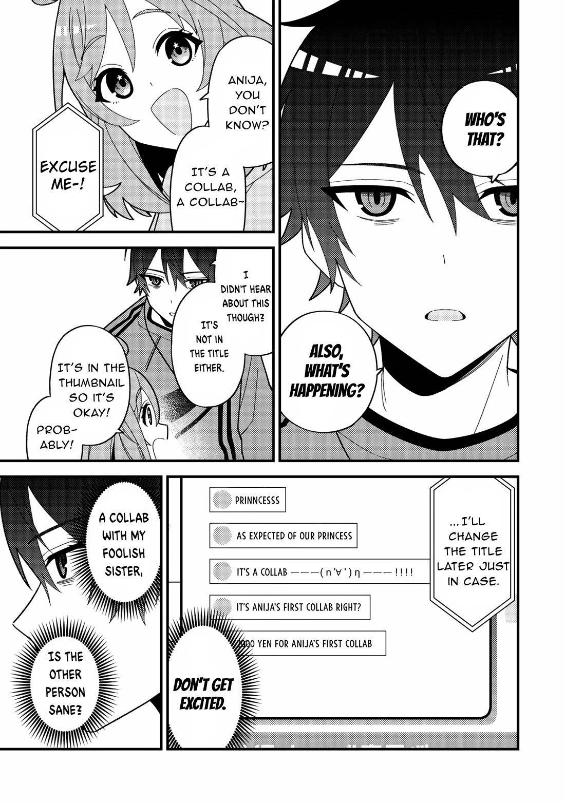 That Time I Crashed Into My Little Sister's Stream and Was Treated Like a VTuber chapter 3 page 10