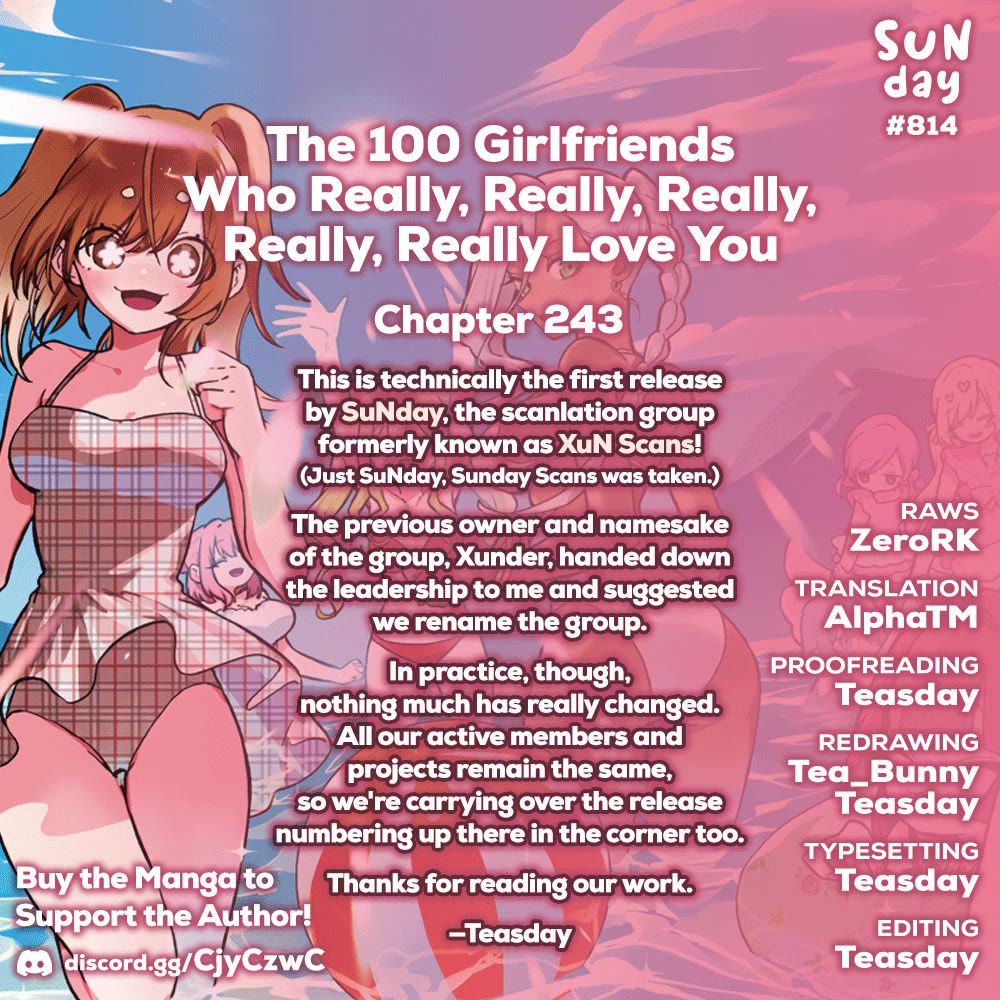 The 100 Girlfriends Who Really, Really, Really, Really, Really Love You chapter 243 page 1