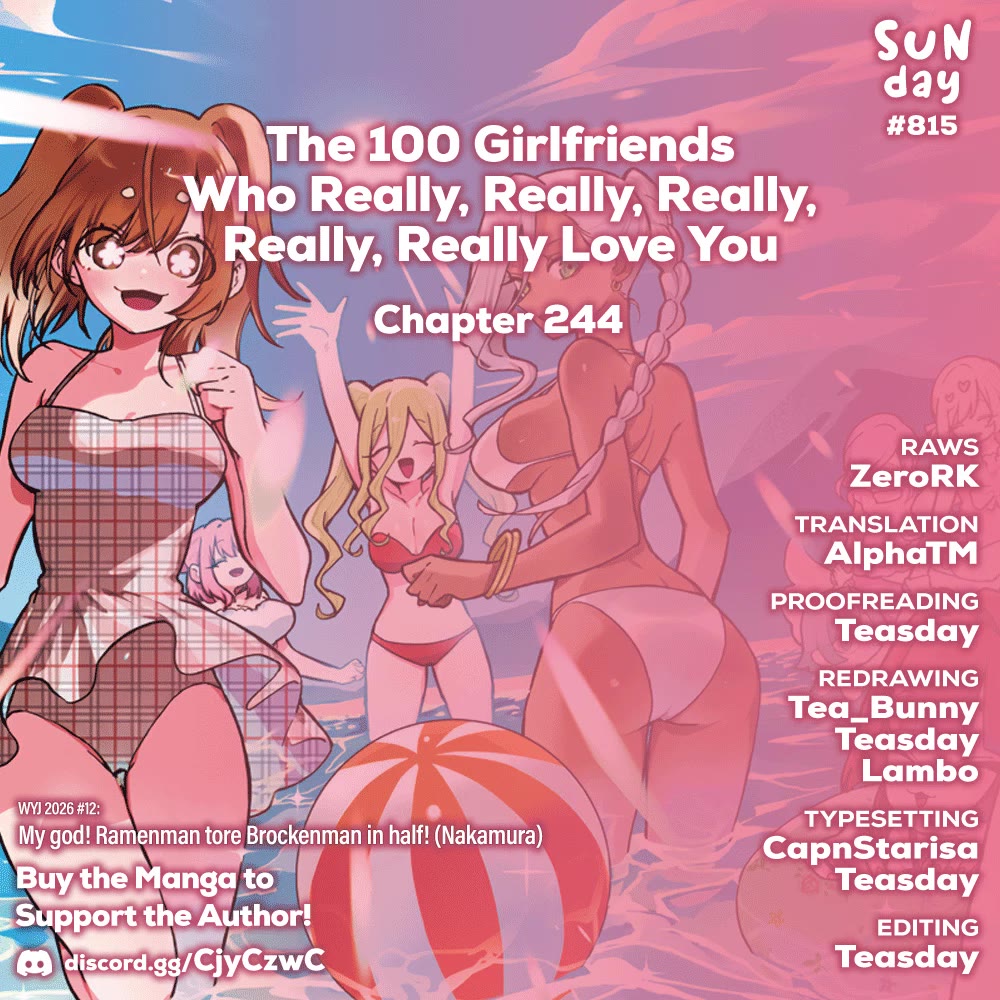 The 100 Girlfriends Who Really, Really, Really, Really, Really Love You chapter 244 page 1
