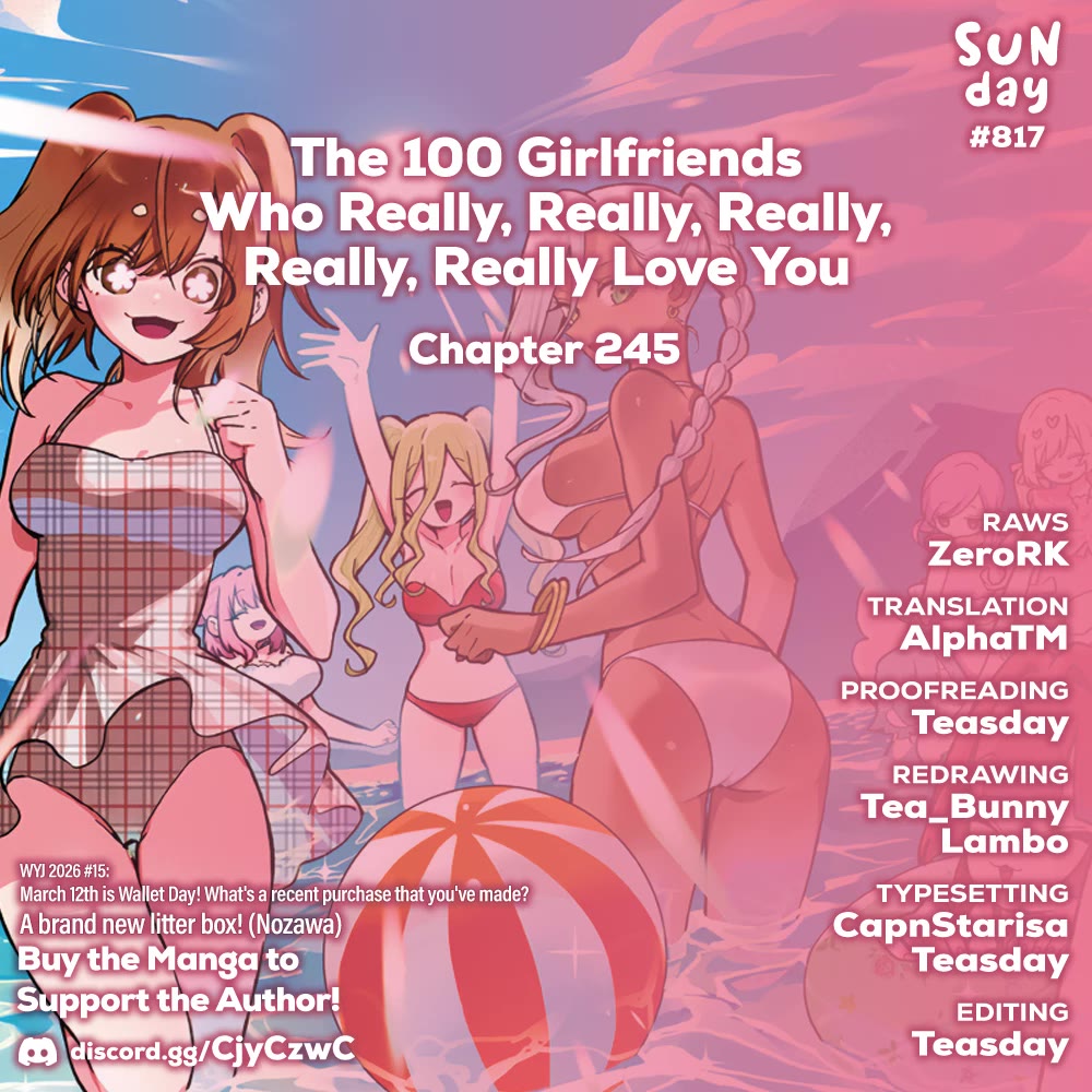 The 100 Girlfriends Who Really, Really, Really, Really, Really Love You chapter 245 page 1