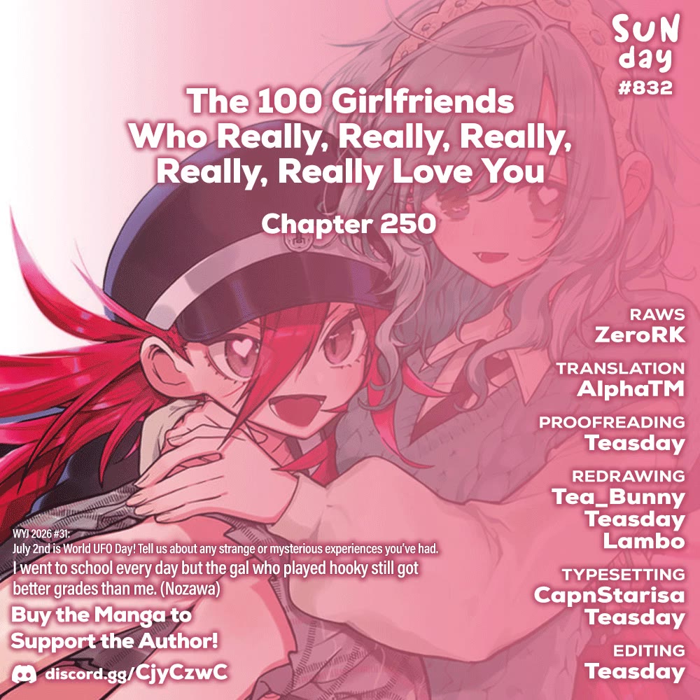 The 100 Girlfriends Who Really, Really, Really, Really, Really Love You chapter 250 page 1