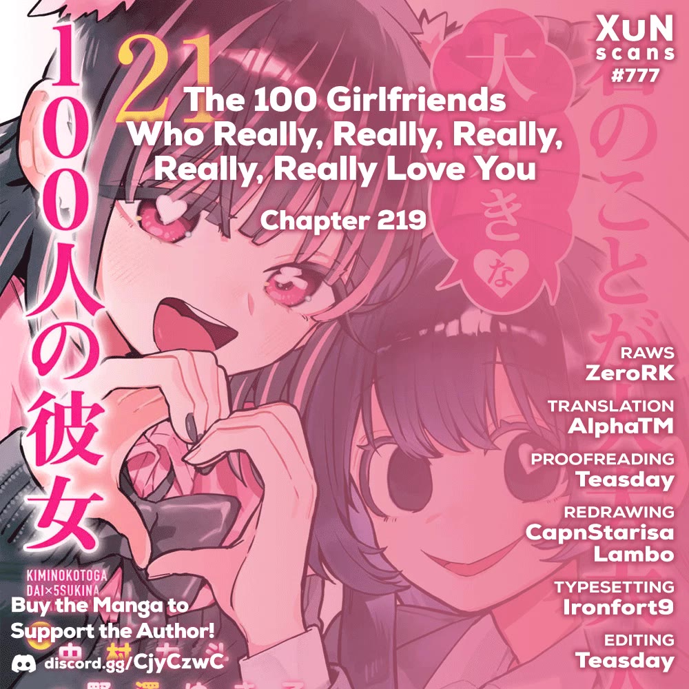 The 100 Girlfriends Who Really, Really, Really, Really, Really Love You chapter 219 page 1