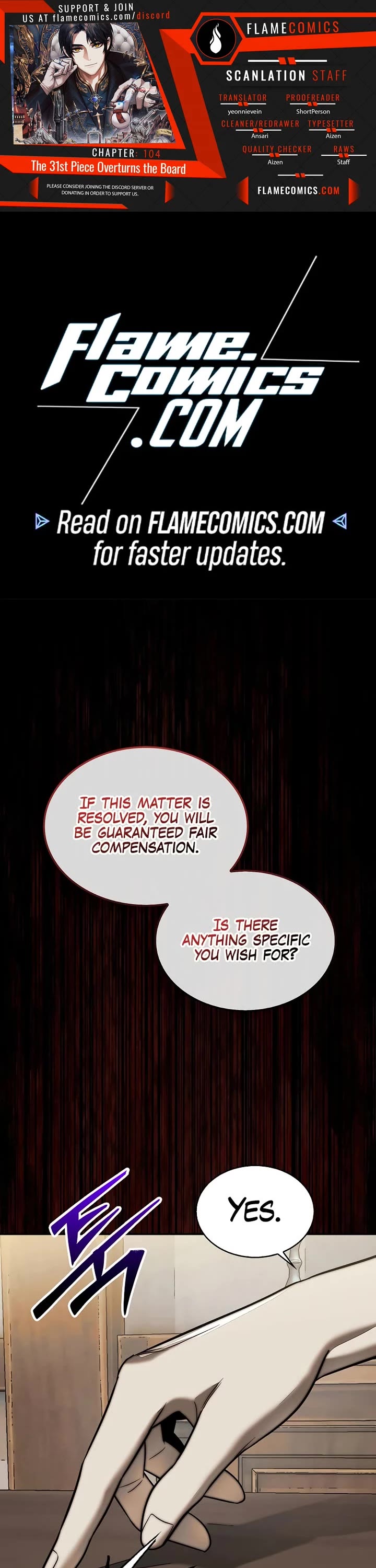 The 31st Piece Overturns the Board chapter 104 page 1