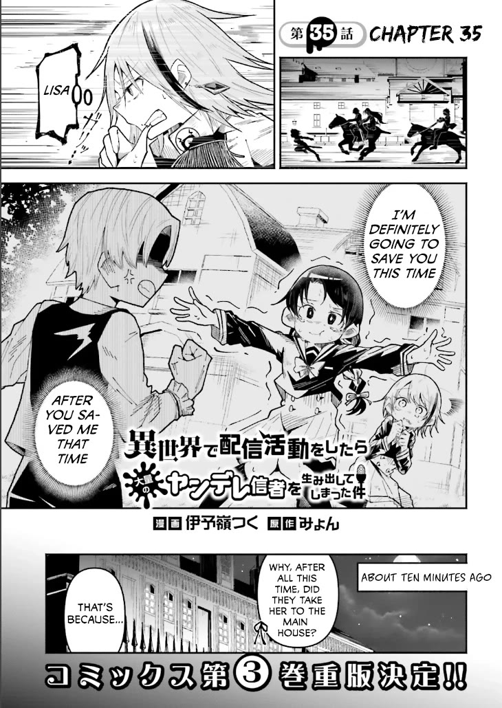 The Case In Which Streaming In Another World Led To The Creation Of A Massive Yandere Following chapter 35 page 1