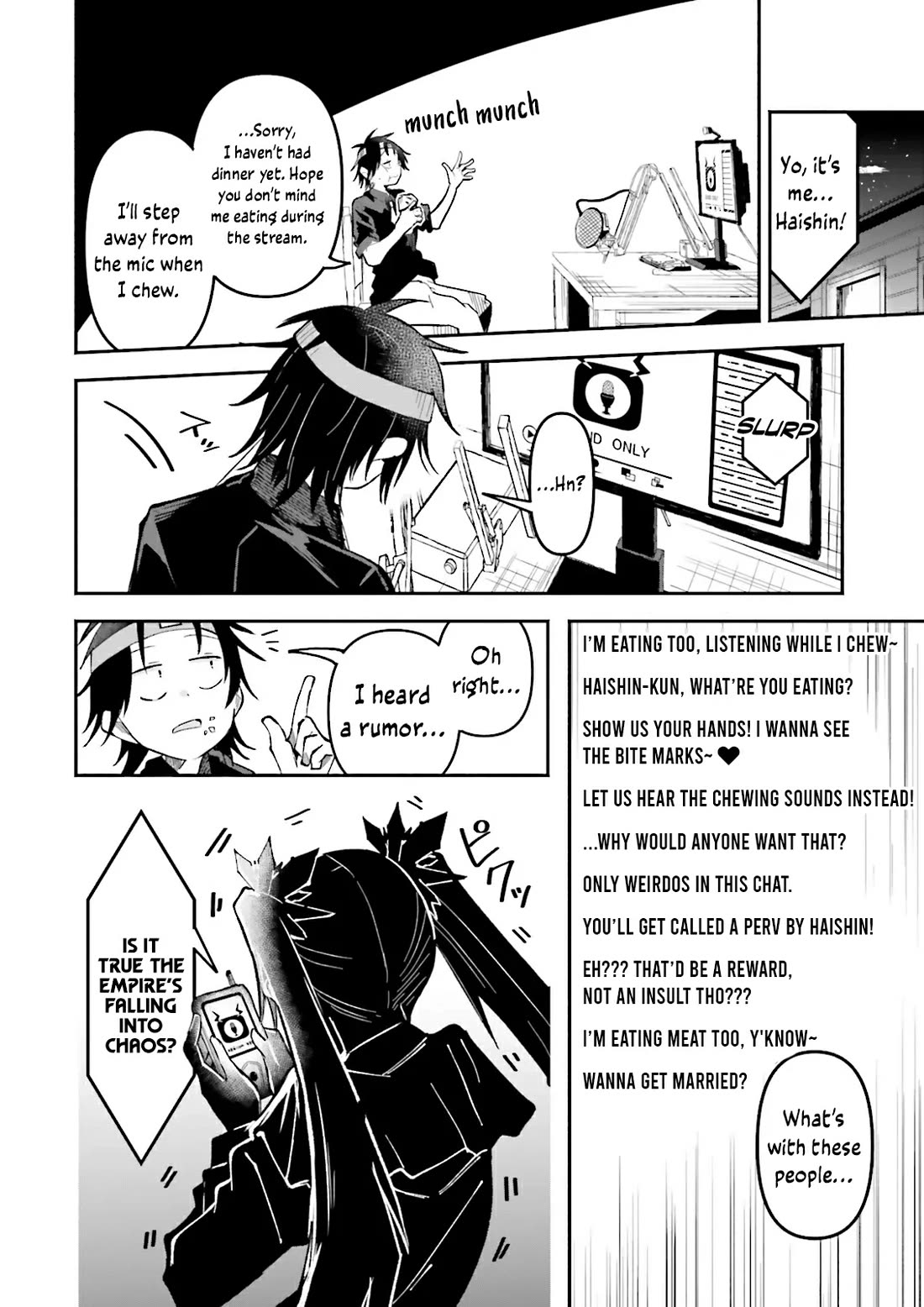 The Case In Which Streaming In Another World Led To The Creation Of A Massive Yandere Following chapter 54 page 10