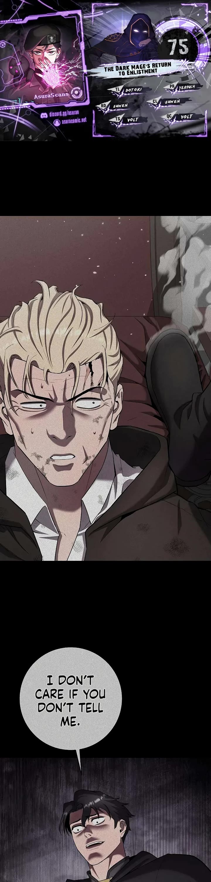 The Dark Mage's Return to Enlistment chapter 75 page 1