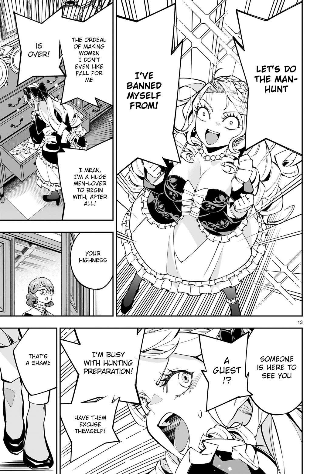 The Death Defying Princess Creates a Yuri Harem to Survive chapter 2 page 13