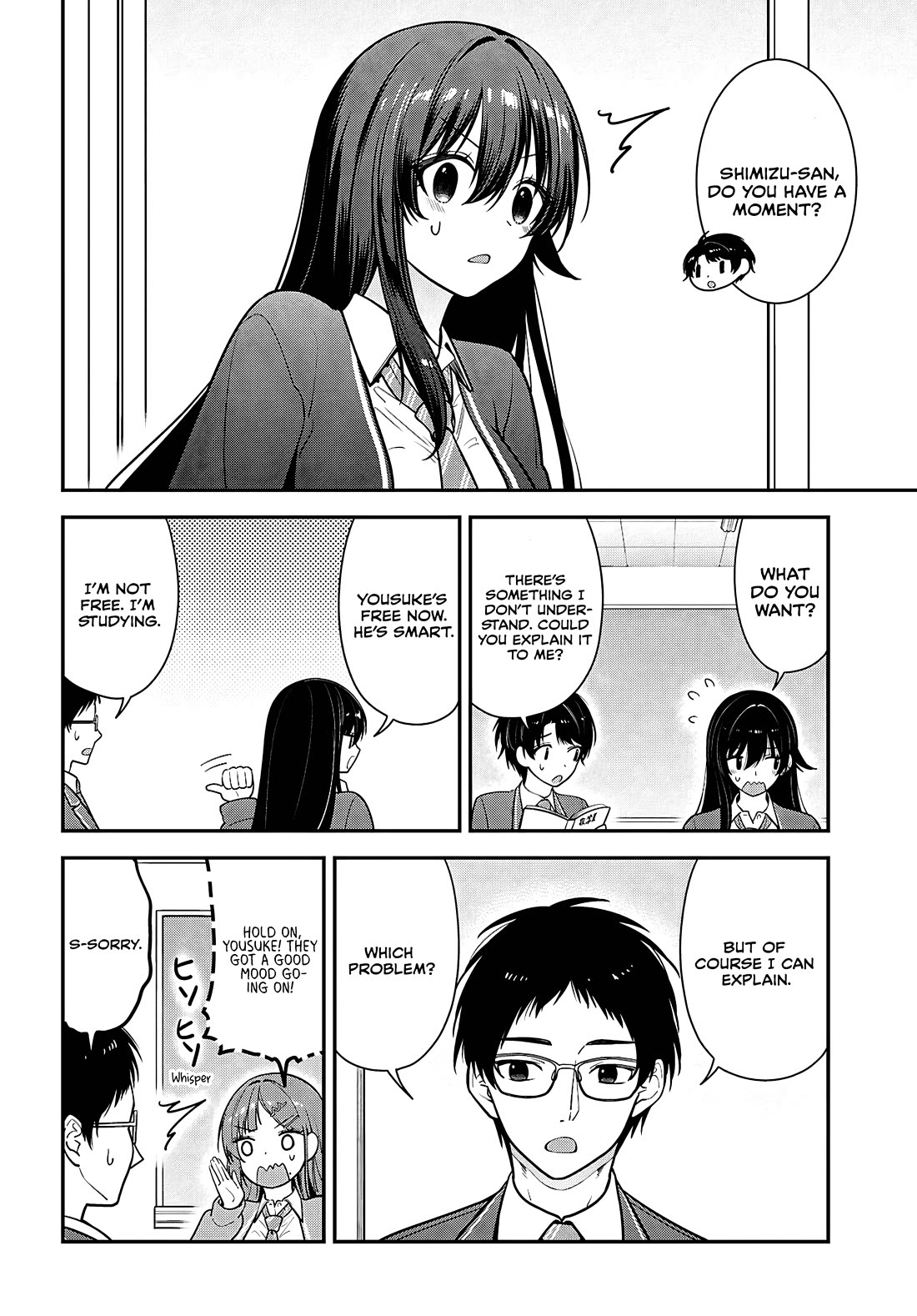 The Delinquent Shimizu-san Sitting Next to Me Has Dyed Her Hair Black chapter 12 page 24