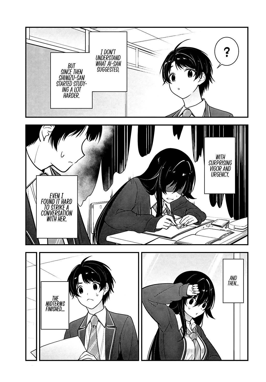 The Delinquent Shimizu-san Sitting Next to Me Has Dyed Her Hair Black chapter 12 page 35