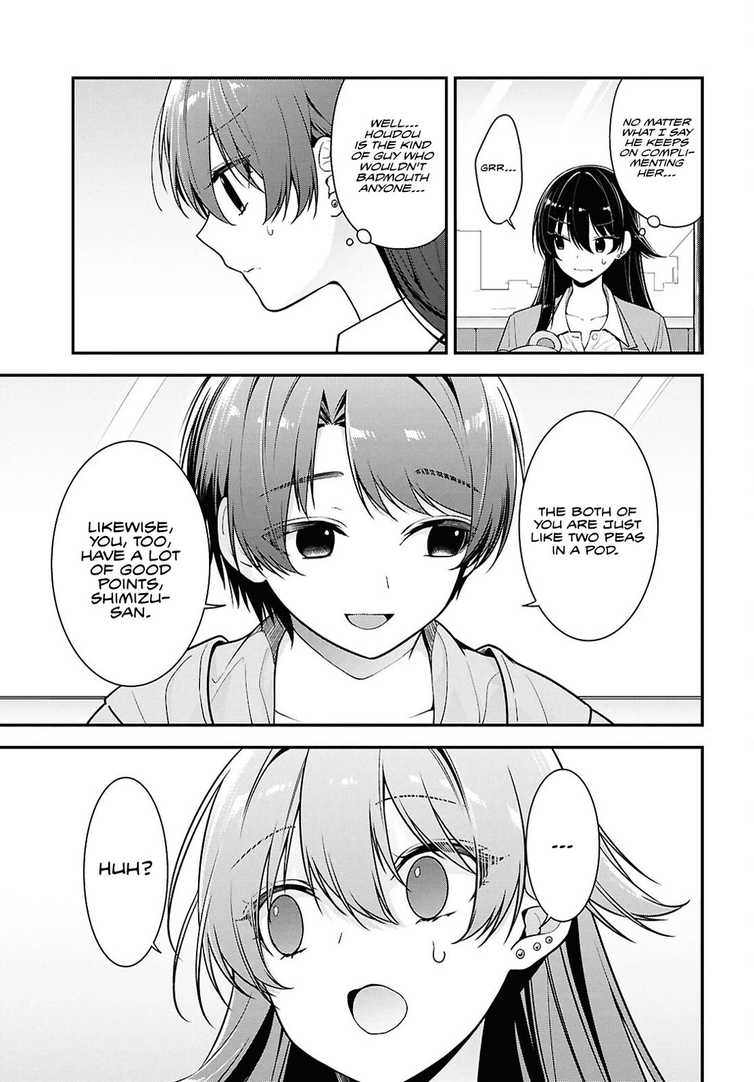 The Delinquent Shimizu-san Sitting Next to Me Has Dyed Her Hair Black chapter 8.1 page 6