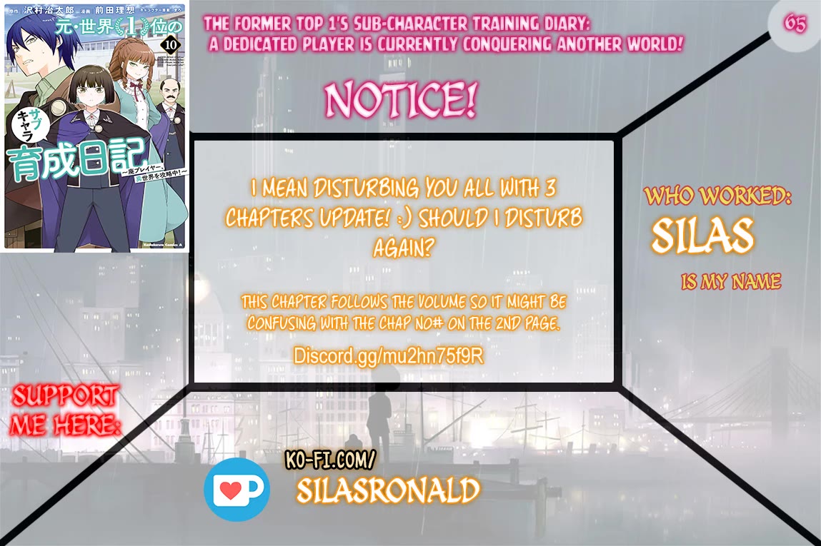 The Former Top 1's Sub-Character Training Diary ~A Dedicated Player is Currently Conquering Another World!~ chapter 65 page 1