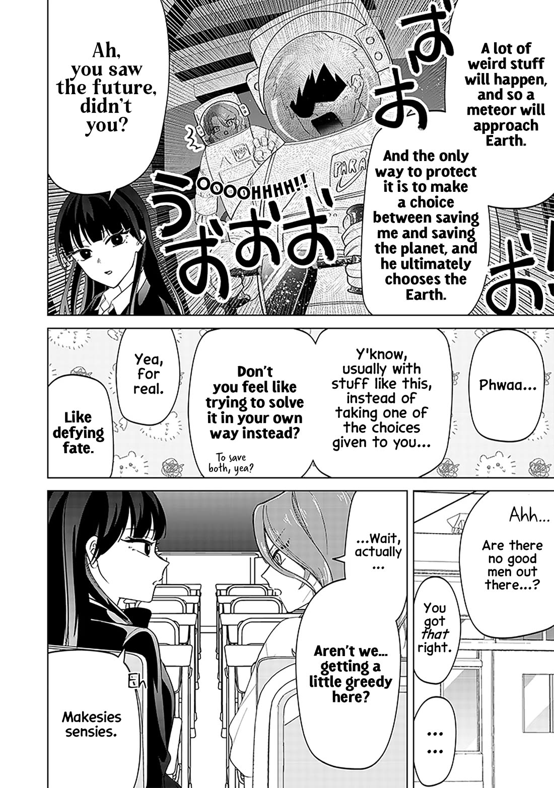 The Gals Who Always Say Insane Things: My Daily Life at a Private Paranormal High School chapter 14 page 14