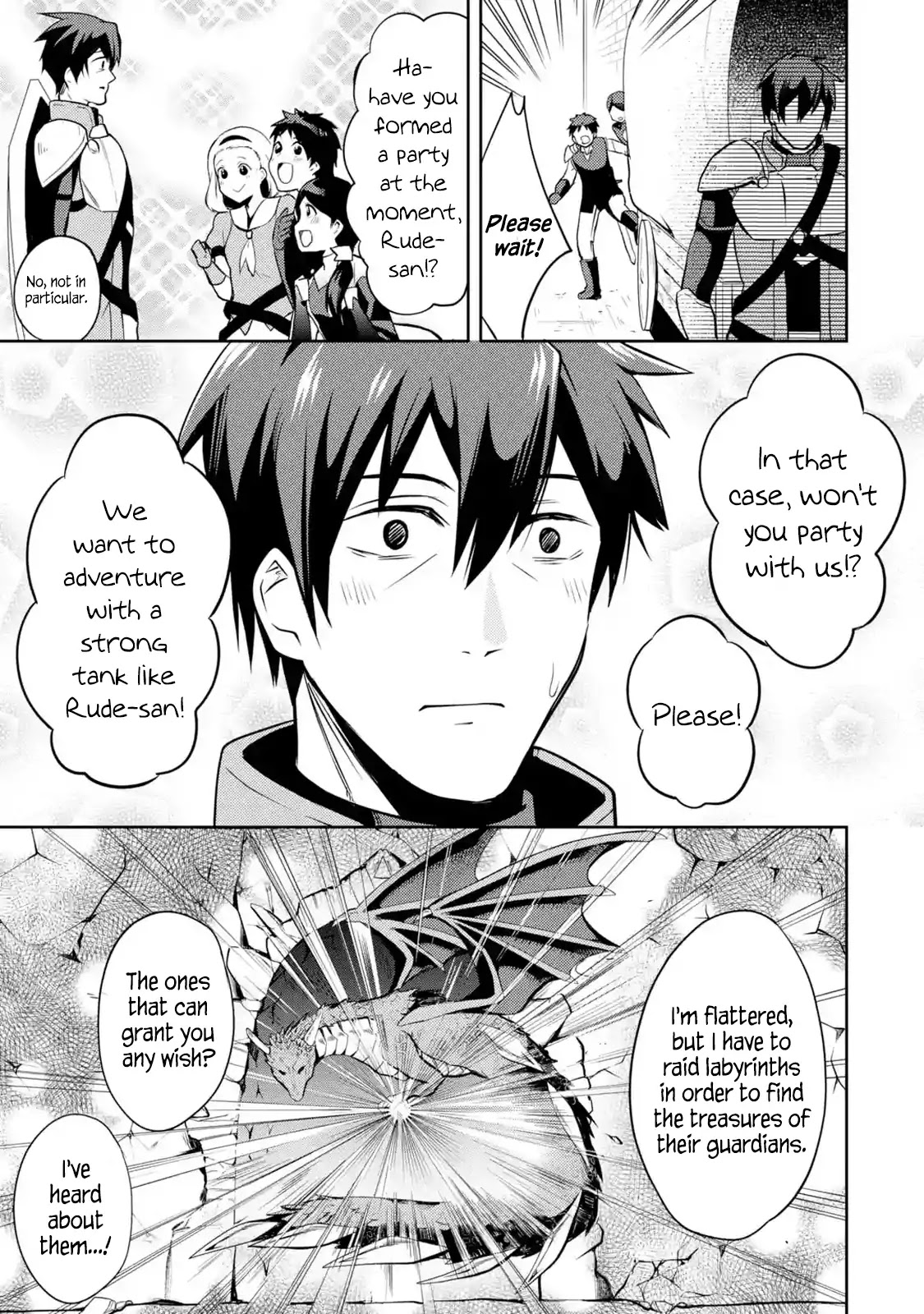 The Labyrinth Raids of the Ultimate Tank ~The Tank Possessing a Rare 9,999 Endurance Skill was Expelled from the Hero Party~ chapter 1.4 page 25