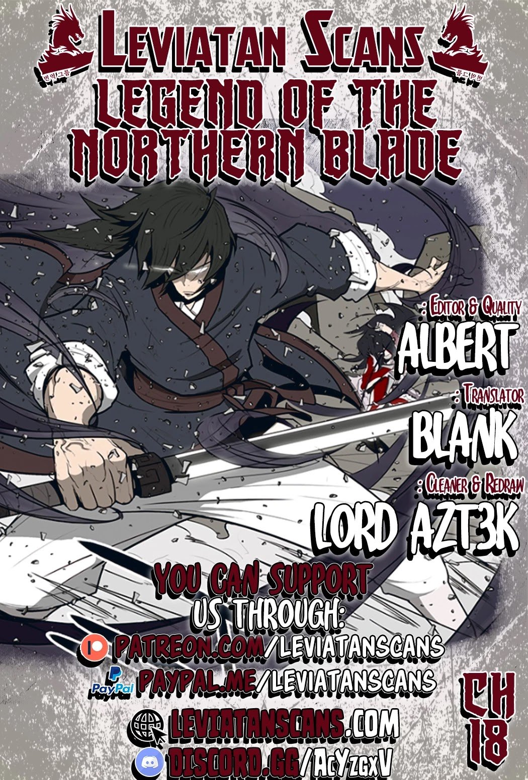 The Legend of the Northern Blade chapter 18 page 1