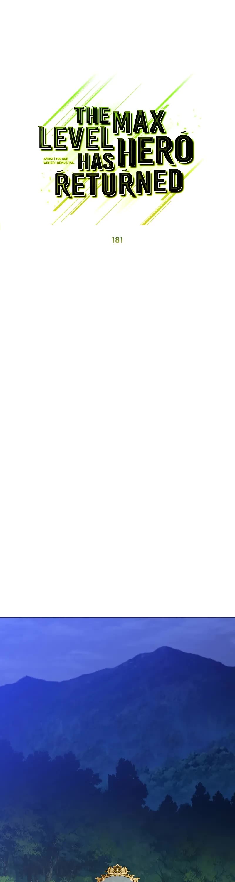 The MAX leveled hero will return! chapter 181 page 8