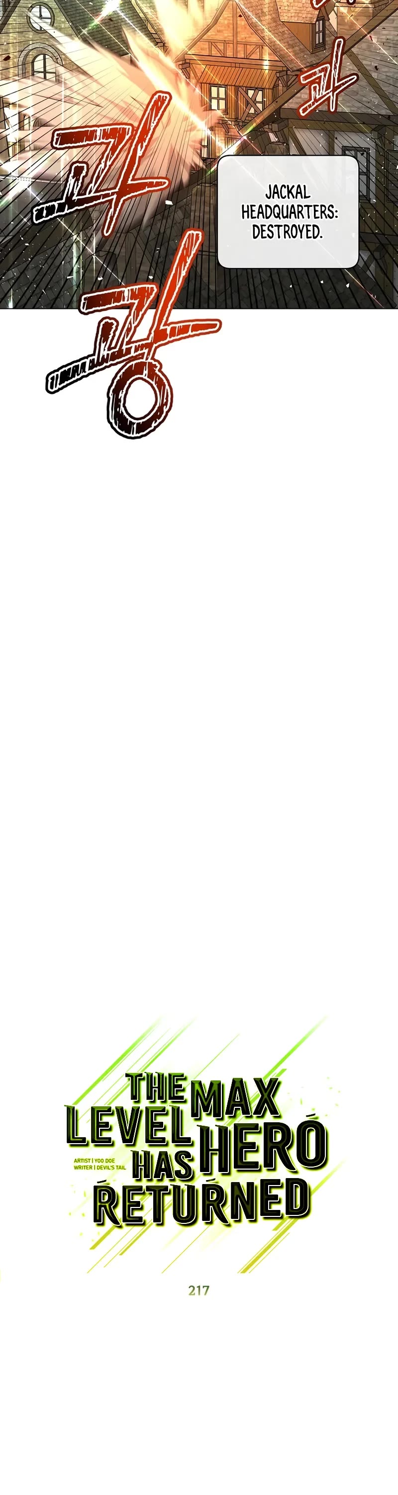 The MAX leveled hero will return! chapter 217 page 14