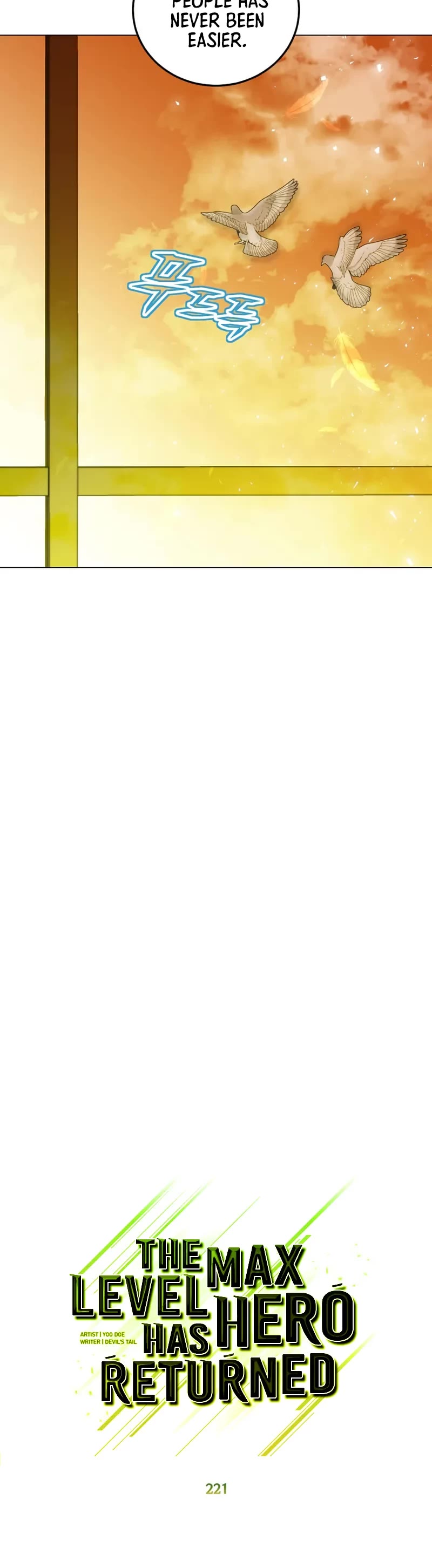 The MAX leveled hero will return! chapter 221 page 20