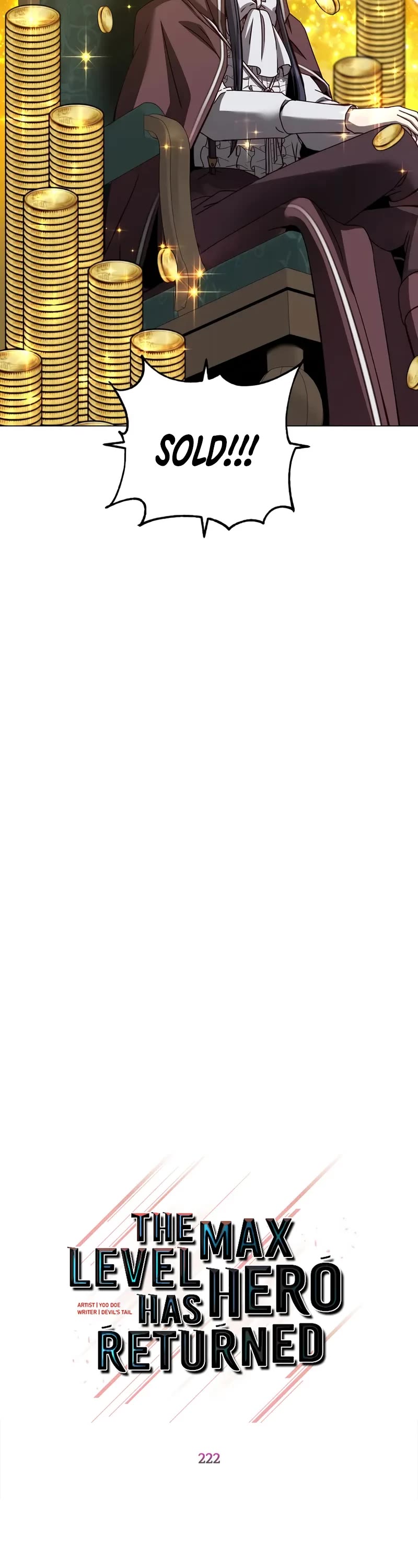 The MAX leveled hero will return! chapter 222 page 23