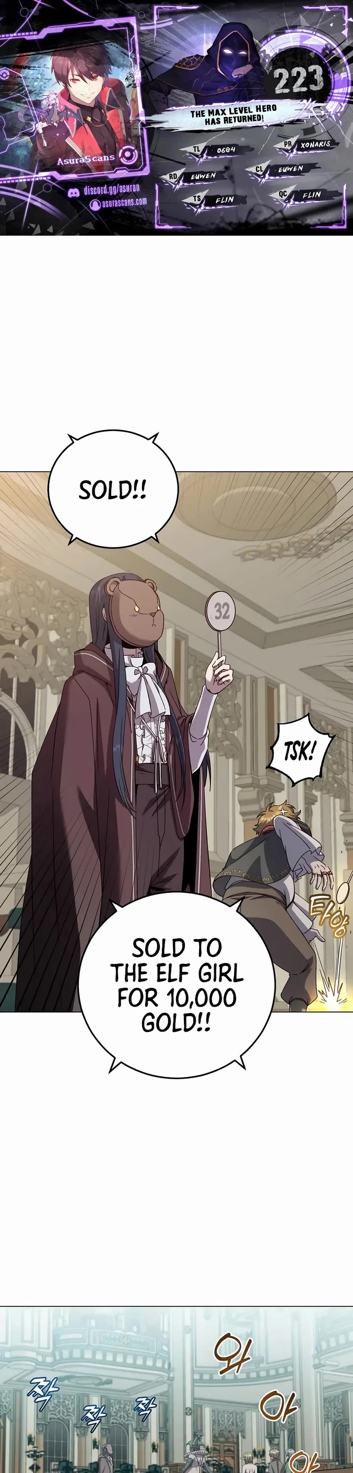 The MAX leveled hero will return! chapter 223 page 1