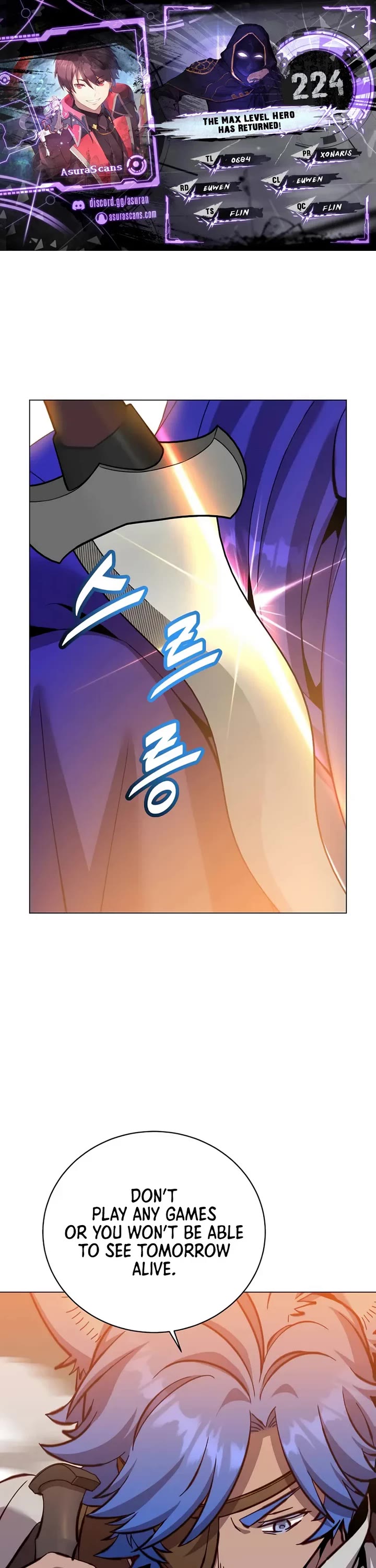 The MAX leveled hero will return! chapter 224 page 1