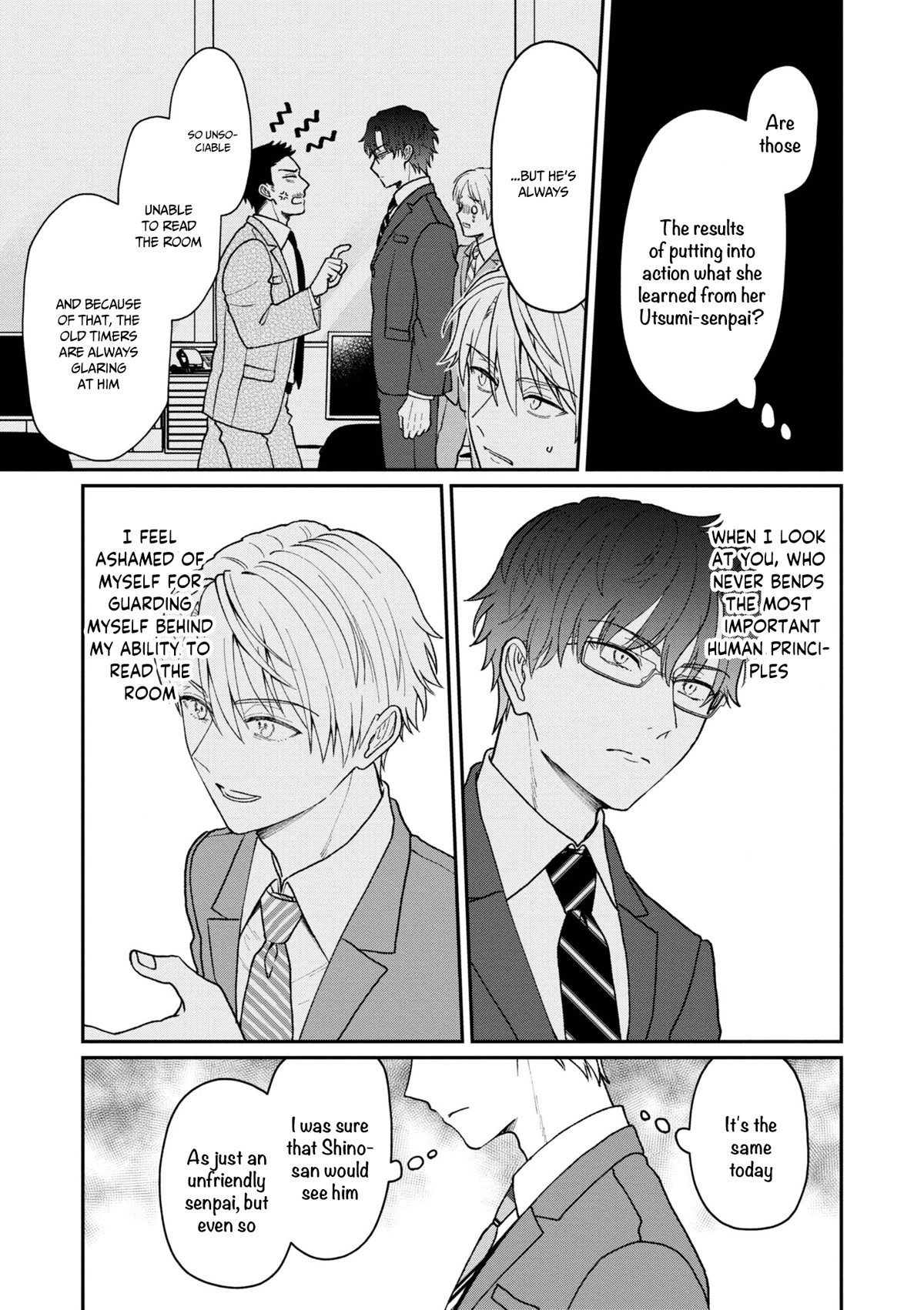 The New-Hire Who Could "Read" Emotions and the Unsociable Senpai chapter 19 page 10