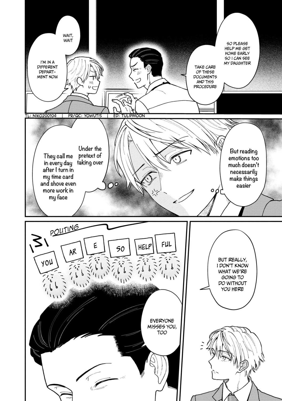 The New-Hire Who Could "Read" Emotions and the Unsociable Senpai chapter 21 page 3