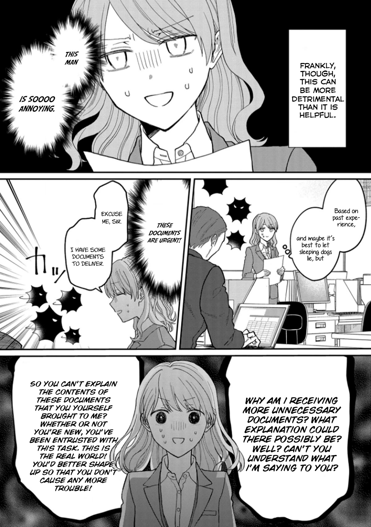 The New-Hire Who Could "Read" Emotions and the Unsociable Senpai chapter 3 page 2