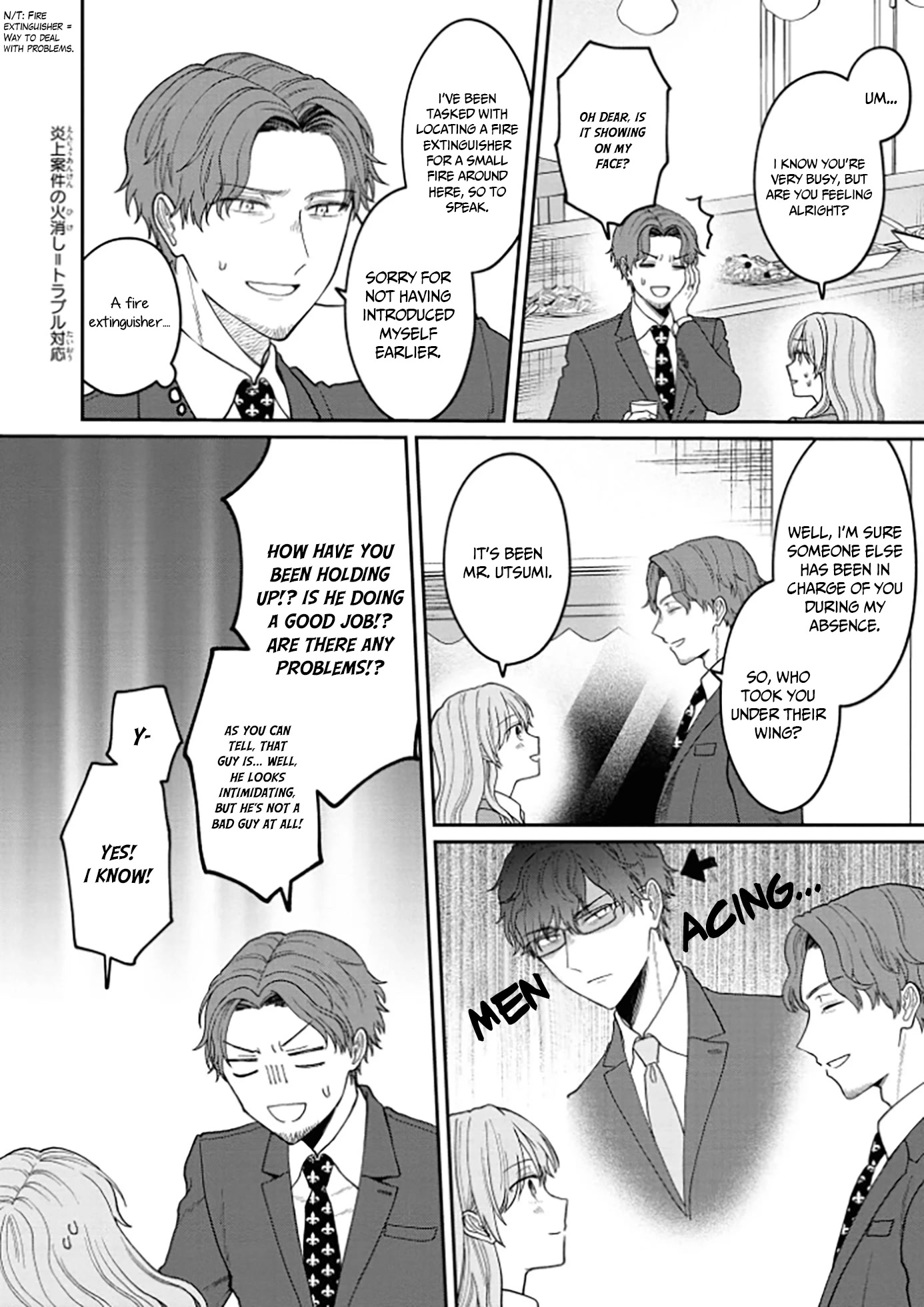 The New-Hire Who Could "Read" Emotions and the Unsociable Senpai chapter 4 page 2