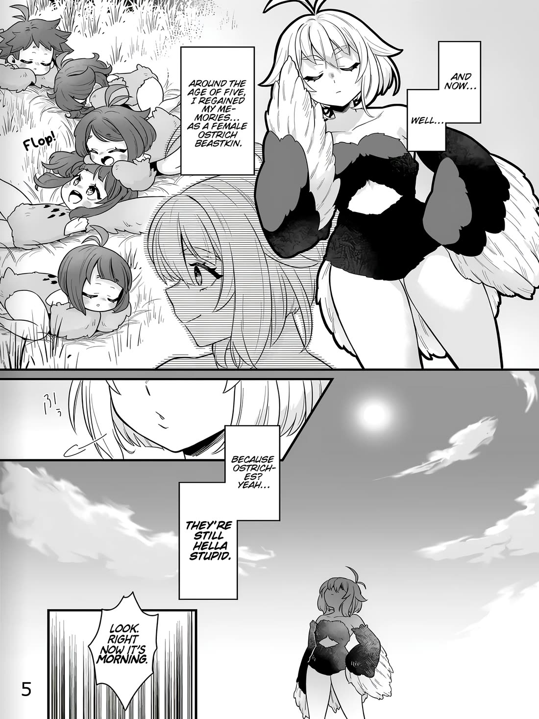 The Ostrich Beastman's Wild and Unrivaled Rampage: I Became the Leader of the Stupidly Cute Strongest Race chapter 1 page 5