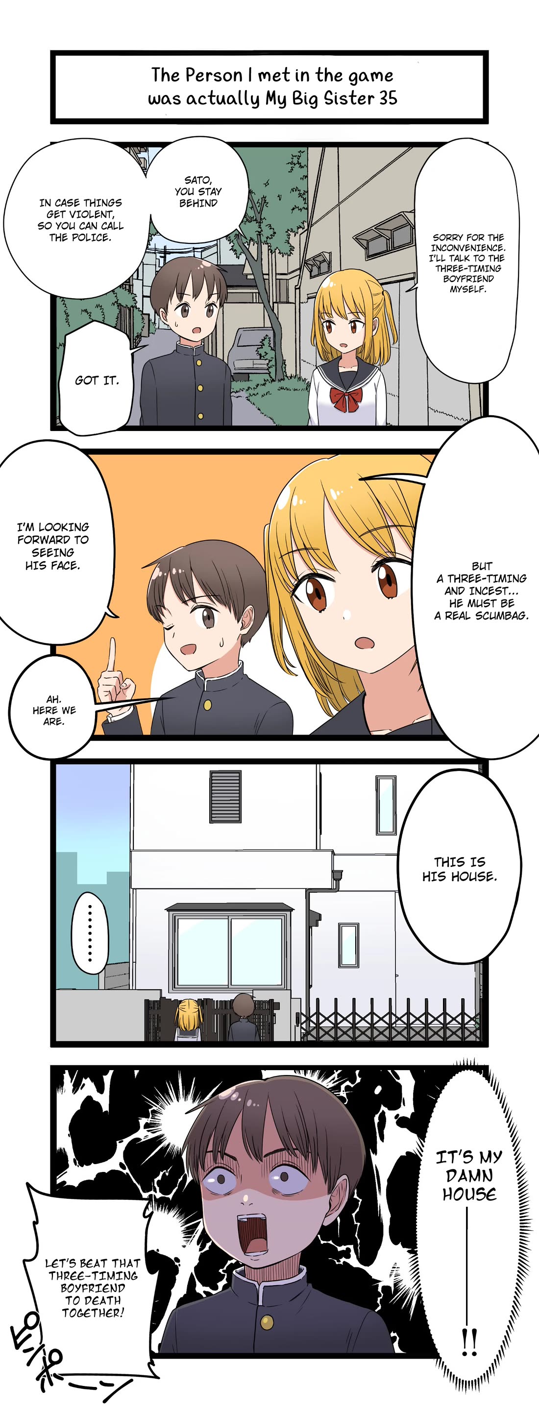 The Person I Met In-Game Was Actually My Big Sister. chapter 35 page 1