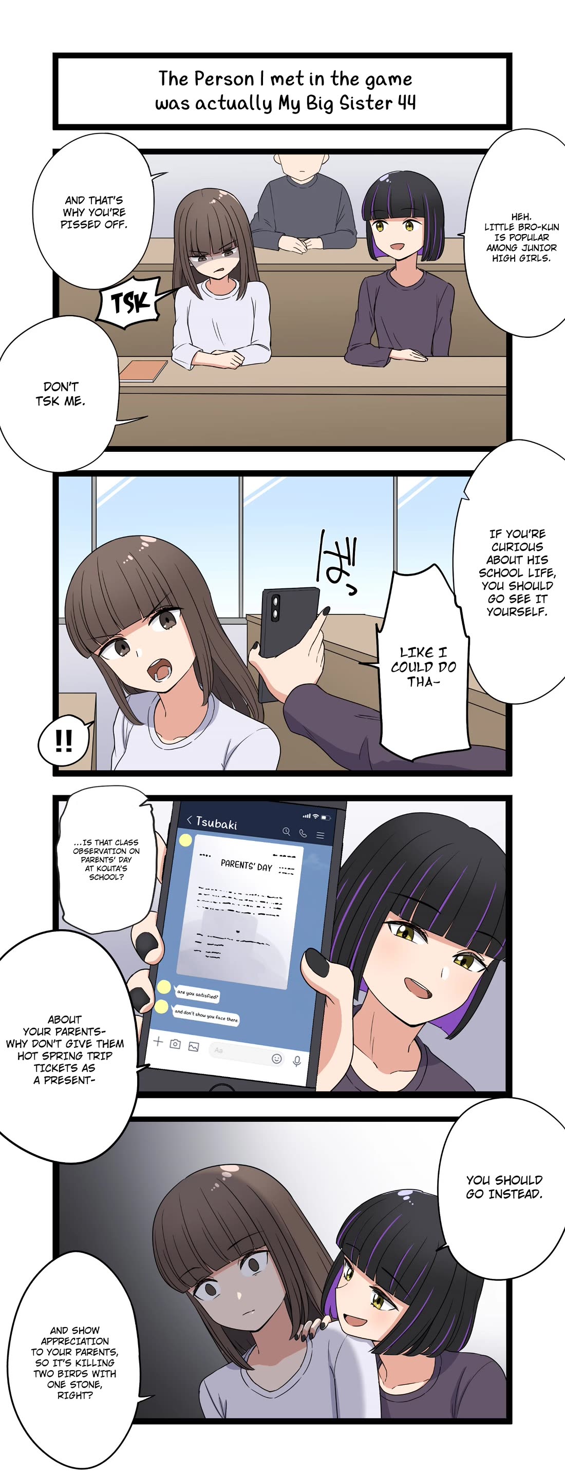 The Person I Met In-Game Was Actually My Big Sister. chapter 44 page 1