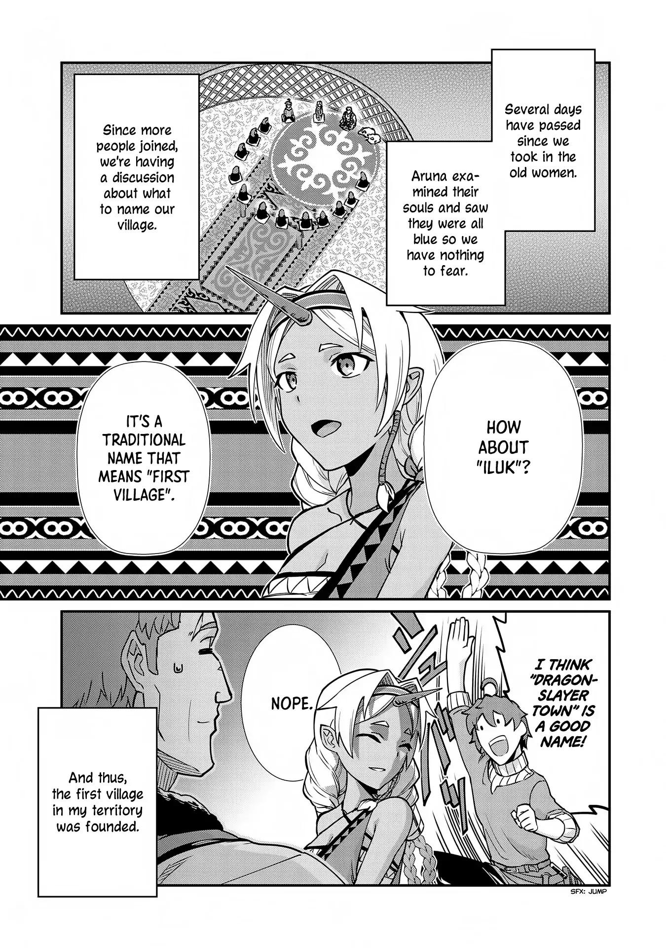 The Population Of The Frontier Owner Starts With 0. "Dias The Blue" And A Blue Horned Girl. chapter 7 page 3