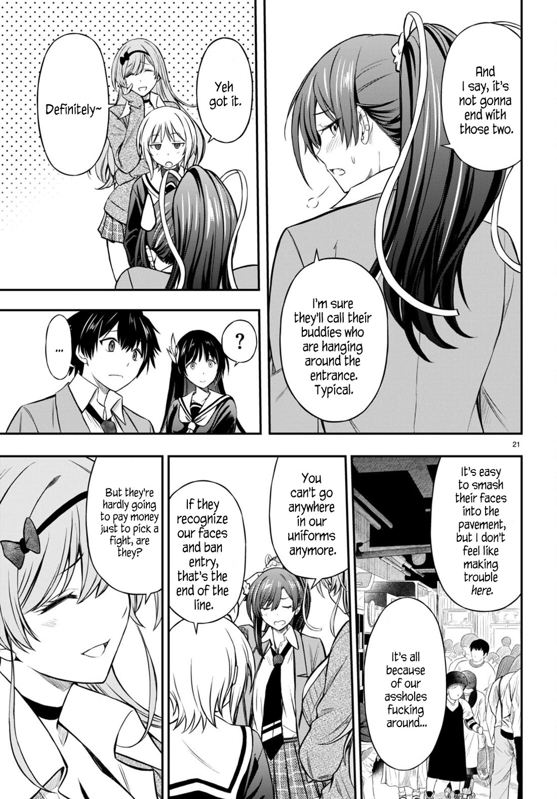 The Story of Being Taught How to Fight by a Delinquent Gyaru chapter 4 page 21