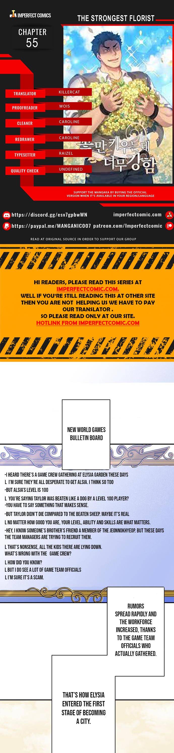 The Strongest Florist chapter 55 page 1