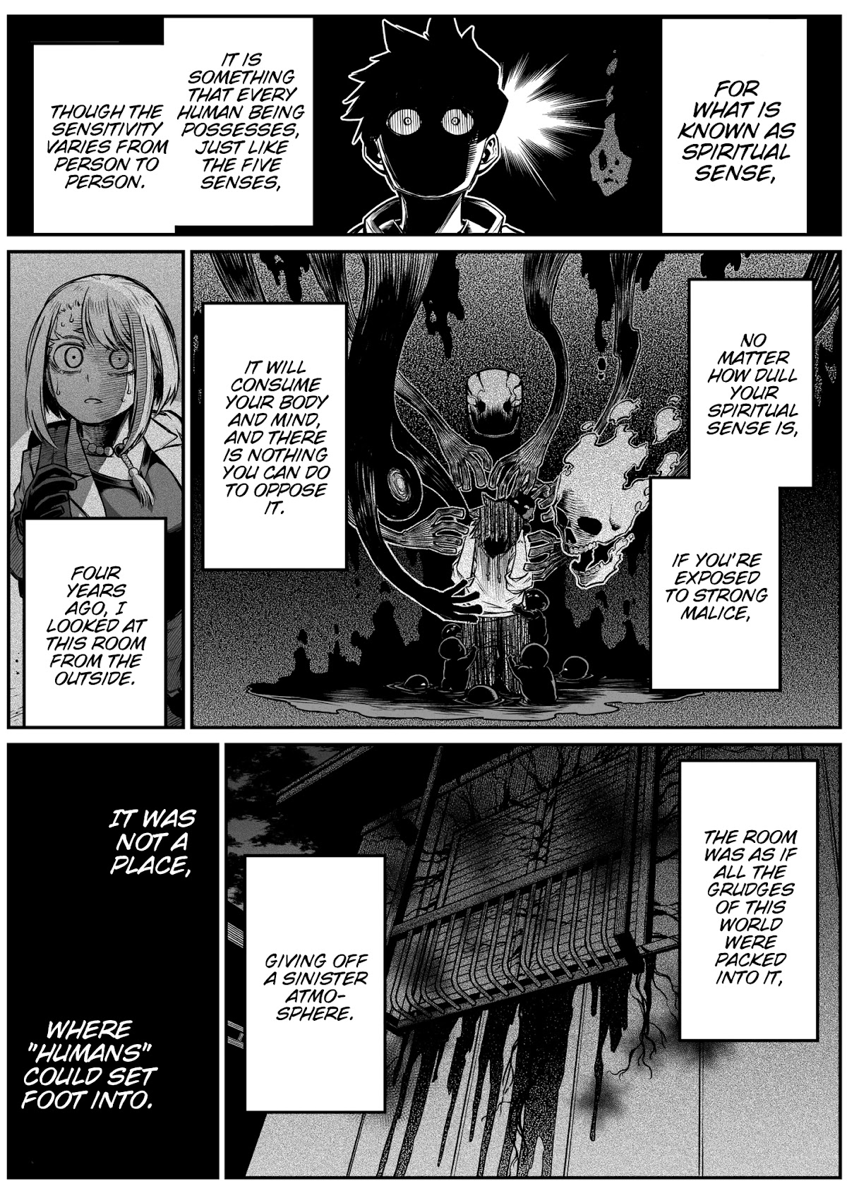 The Strongest Haunted House and the Guy With No Spiritual Sense chapter 16 page 1